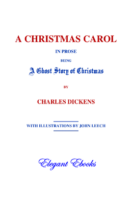 A CHRISTMAS CAROL